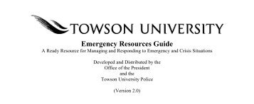 bomb threats - Towson University