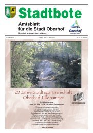 Amtsblatt für die Stadt Oberhof
