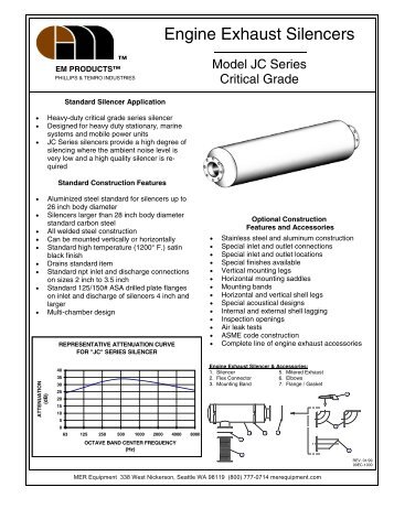 EM Products Silencer Catalog - MER Equipment
