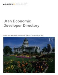 Utah Economic Developer Directory - Economic Development ...