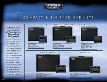 Guitar Cabinets - Mesa Boogie