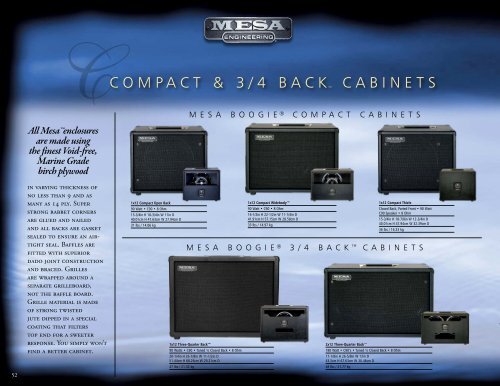 Guitar Cabinets Mesa Boogie