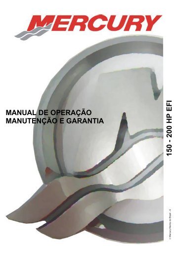 2 0 0 hp ef i manual de operação manutenção e garantia - Mercury