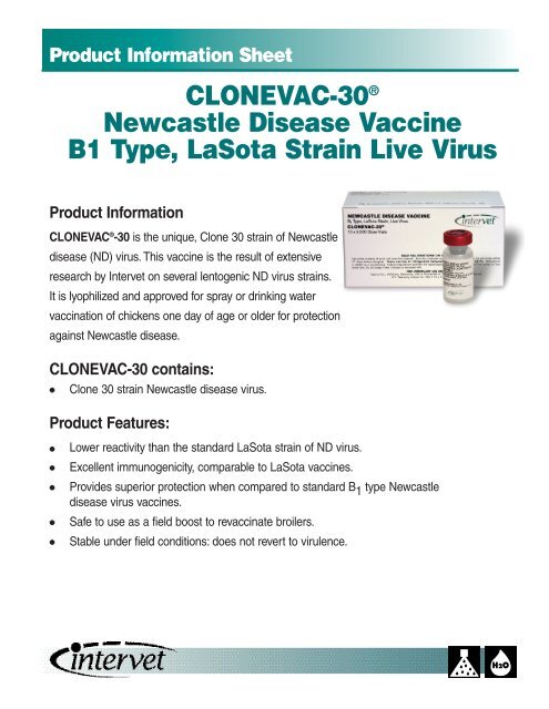 CLONEVAC-30 - Merck Animal Health