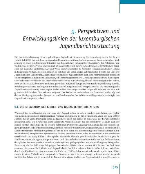 9. Perspektiven und Entwicklungslinien der luxemburgischen ...