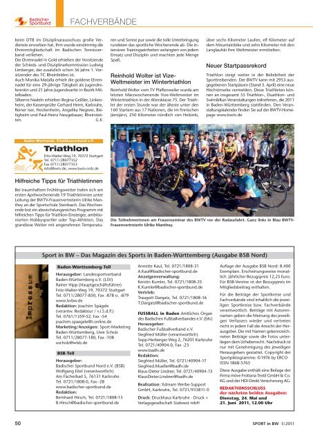 Ausgabe BSB Nord – 05 - Badischer Sportbund Nord eV