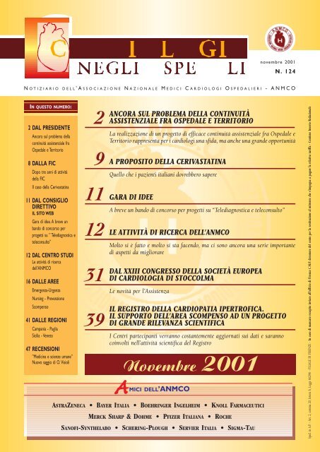 Cardiologia negli Ospedali nÂ° 124 novembre 2001 - Anmco