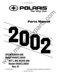 WASHER BIG BOSS SPORTSMAN NOS POLARIS 7512050 MASTER CYLINDER COVER SCREW