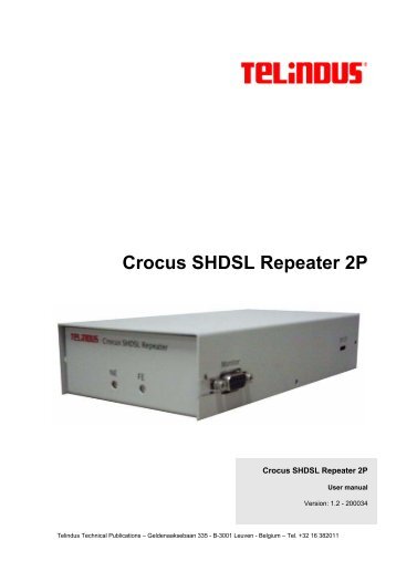 Crocus SHDSL Repeater 2P - Route 66 Communications