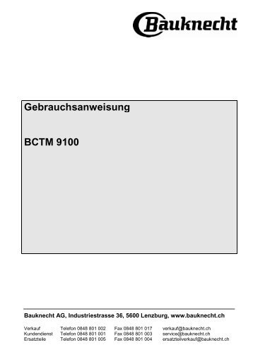 Gebrauchsanweisung BCTM 9100 - Home - MAM V2.0, Bauknecht ...