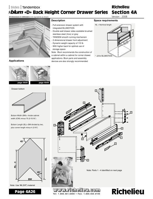 Section 4A: Tandem-Tandembox - Richelieu