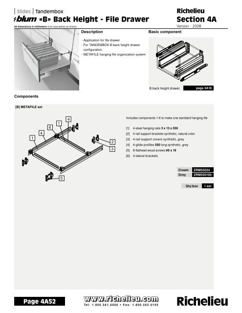 Section 4A: Tandem-Tandembox - Richelieu