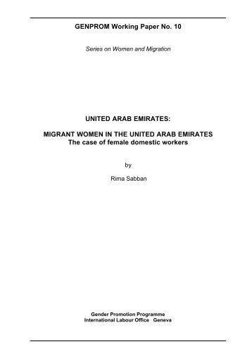migrant women in the United Arab Emirates