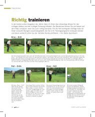 Richtig trainieren - Stefan Quirmbach Golfschule