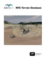 NTC Terrain Database - MetaVR Inc.