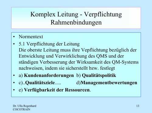 Qualitätsmanagement - Kooperation statt Konkurrenz