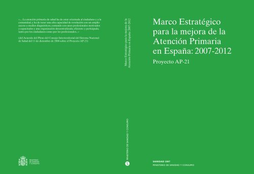 Marco EstratÃ©gico para la mejora de la AtenciÃ³n Primaria en EspaÃ±a