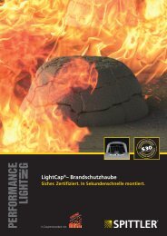 LightCap®– Brandschutzhaube - SPITTLER Lichttechnik GmbH