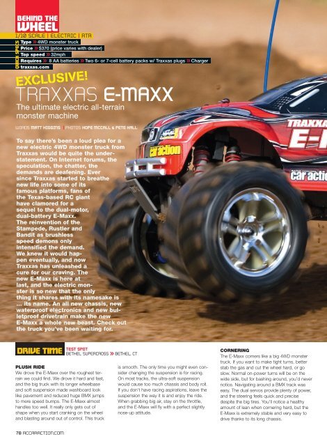 TRAXXAS E-MAXX - RC Car Action