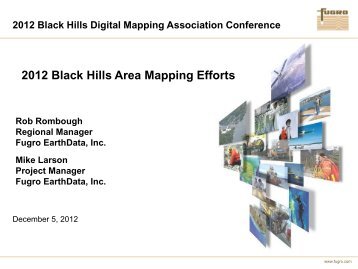 2012 Black Hills Area Mapping Efforts