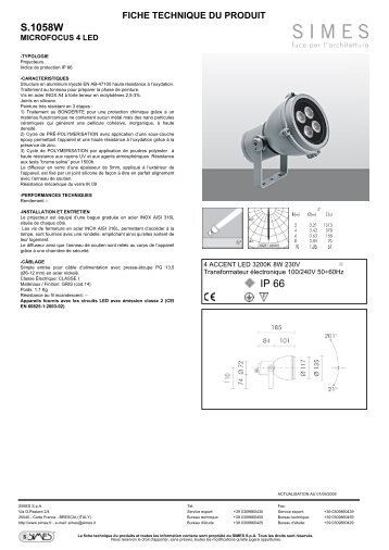 S.1058W IP 66 - Simes.com