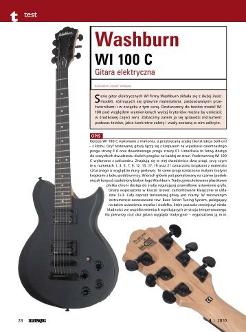 Washburn Wi100 C - Music Info