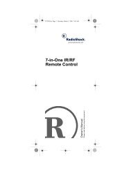 7-in-One IR/RF Remote Control - Radio Shack