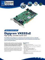 Download product brochure - Digigram