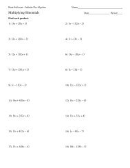 Multiplying Decimals - Kuta Software