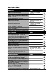 Induction Checklist