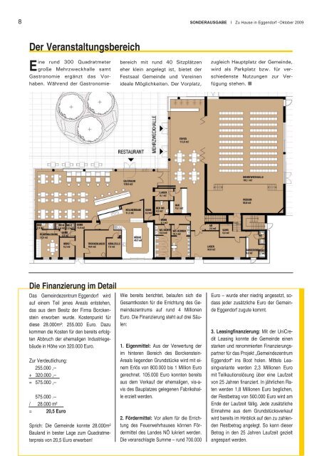 Spatenstichfeier fÃ¼r das Gemeindezentrum Eggendorf