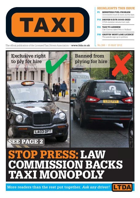 highlights this issue - TAXI Newspaper
