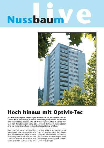 Hoch hinaus mit Optivis-Tec - R. Nussbaum AG