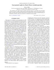 Exact geometric optics in a Morris-Thorne wormhole spacetime