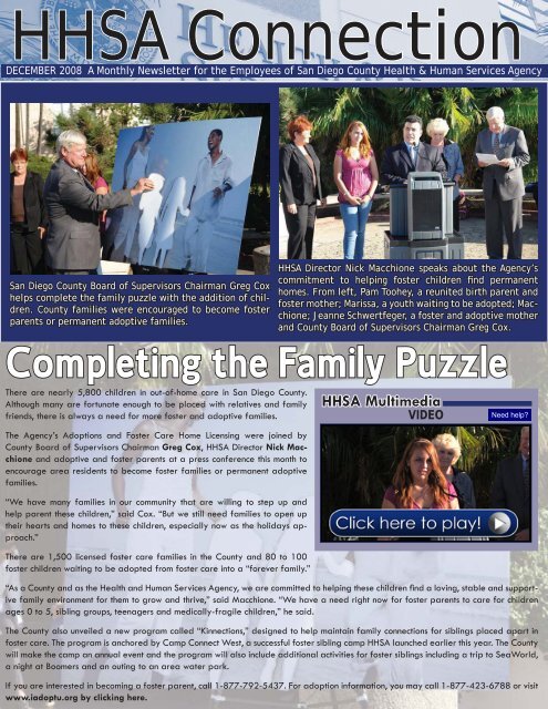 Completing the Family Puzzle - County of San Diego