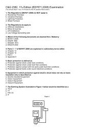 C&G 2382. 17th Edition (BS7671:2008) Examination - DJT Electrical ...