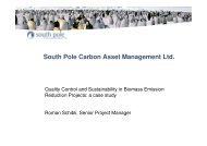 South Pole Carbon Asset Management Ltd. - Sun21