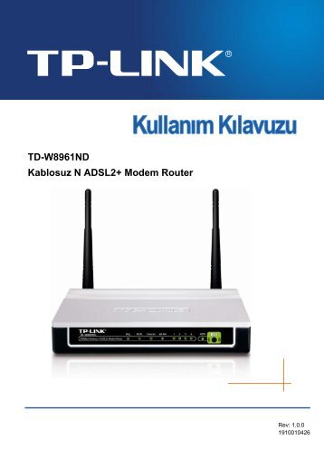 KullanÄ±m KÄ±lavuzu - TP-Link