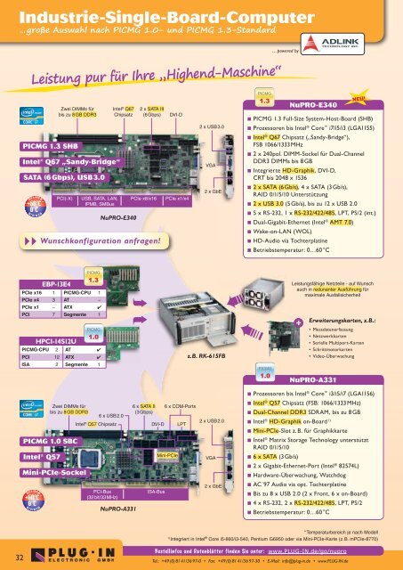 Industrial Computing - PLUG-IN Electronic GmbH