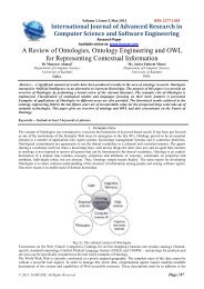 A Review of Ontologies, Ontology Engineering and OWL - IJARCSSE