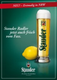 Produktblatt Radler vom Fass - Stauder