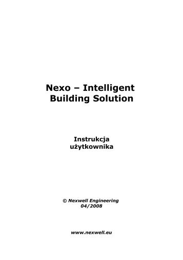 Instrukcja uÅ¼ytkownika systemu NEXO - Nexwell