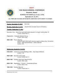 draft schedule of events for 124th general conference