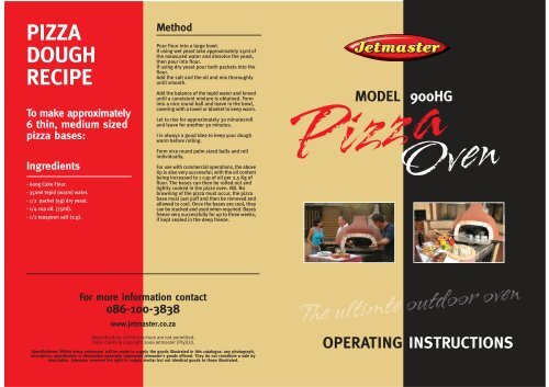 Jetmaster Pizza Ovens