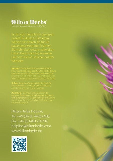 Klicken Sie hier, um unseren Katalog herunterzuladen - Hilton Herbs