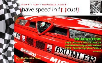 {have speed in f[ ]cus!} DTM History | Testtage Budapest