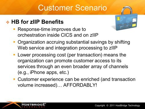 zIIP Enabling CA-based Web Services: Tales ... - CA Technologies