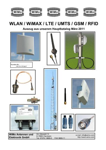 WLAN / WiMAX / LTE / UMTS / GSM / RFID - WiMo