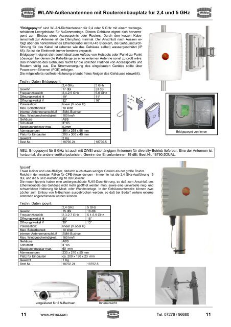 WLAN / WiMAX / LTE / UMTS / GSM / RFID - WiMo