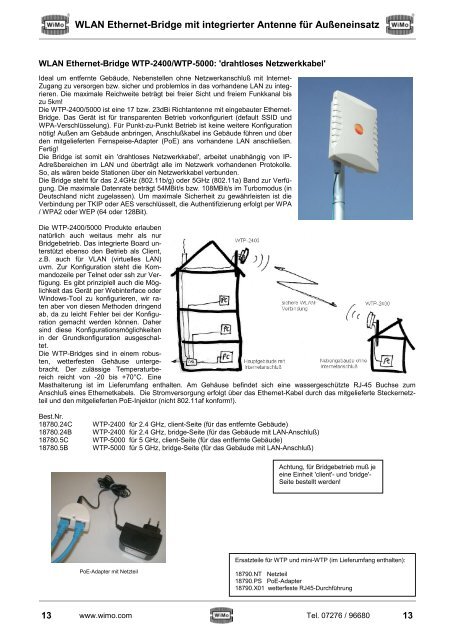 WLAN / WiMAX / LTE / UMTS / GSM / RFID - WiMo